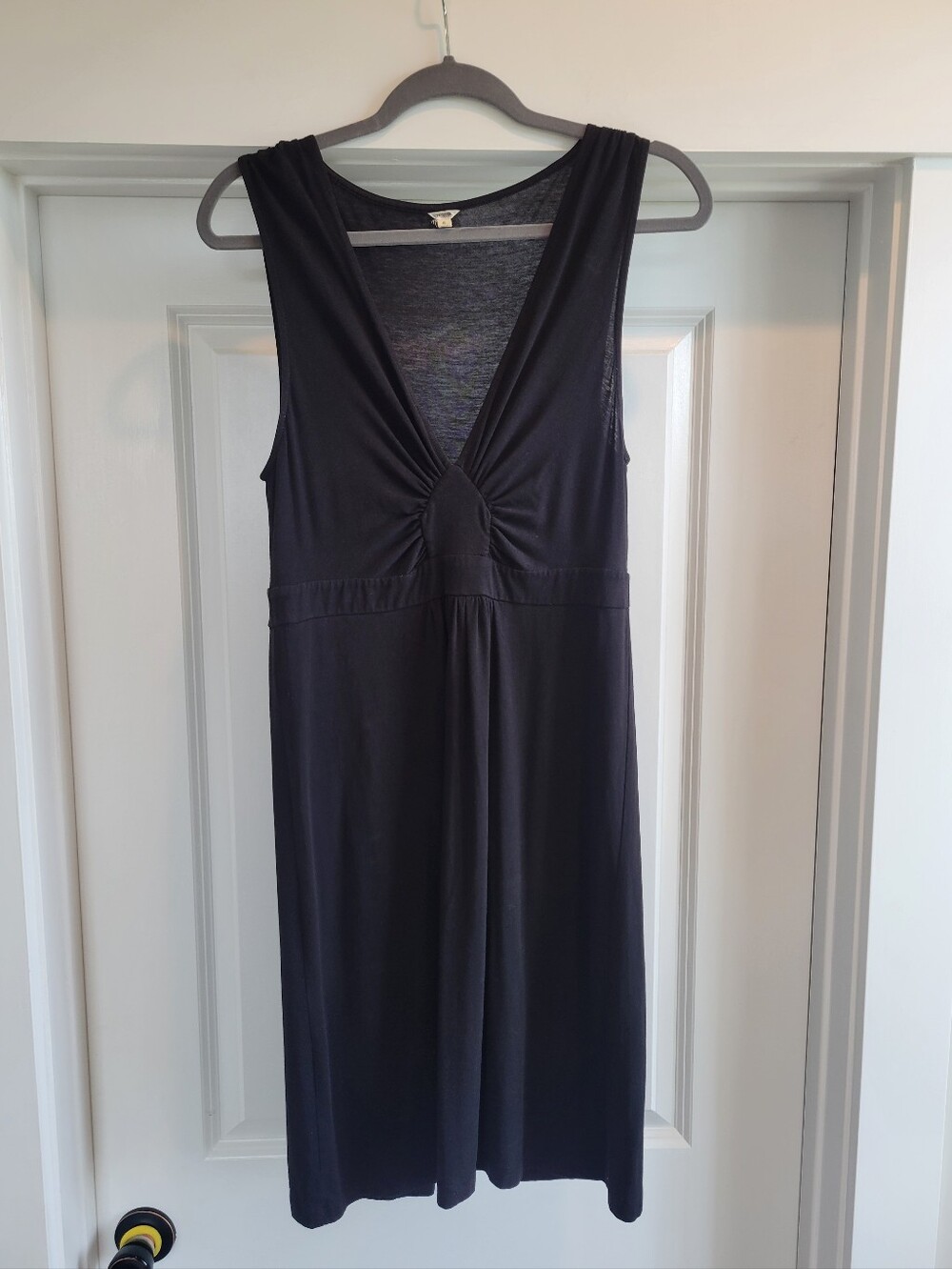 J Crew Sleeveless Black V-Neck Dress or Swimsuit Cover Up